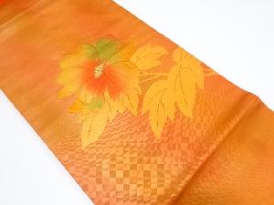 枝花模様織出し名古屋帯